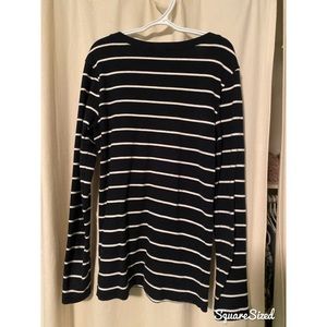 Striped Ralph Lauren Vneck Top